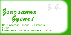 zsuzsanna gyenei business card